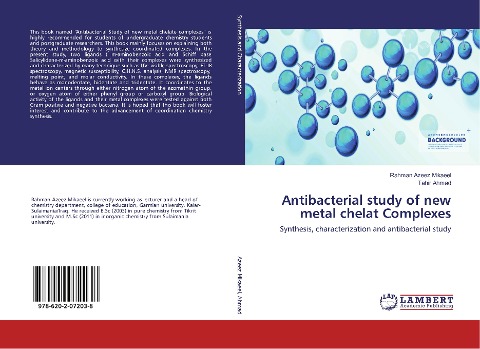 Antibacterial study of new metal chelat Complexes: Synthesis, characterization and antibacterial study