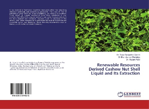 Renewable Resources Derived Cashew Nut Shell Liquid and Its Extraction