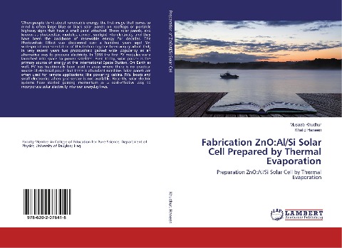 Fabrication ZnO:Al/Si Solar Cell Prepared by Thermal Evaporation: Preparation ZnO:Al/Si Solar Cell by Thermal Evaporation