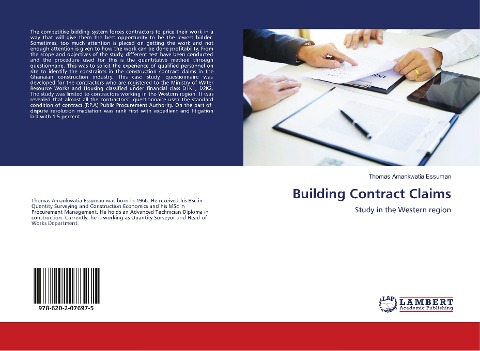 Building Contract Claims: Study in the Western region