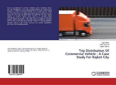 Trip Distribution Of Commercial Vehicle - A Case Study For Rajkot City