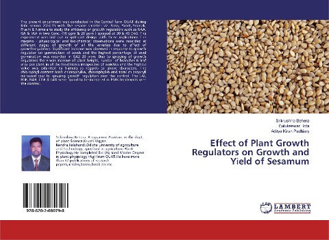 Effect of Plant Growth Regulators on Growth and Yield of Sesamum