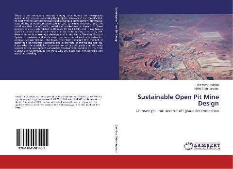 Sustainable Open Pit Mine Design: Ultimate pit limit and cut-off grade determination