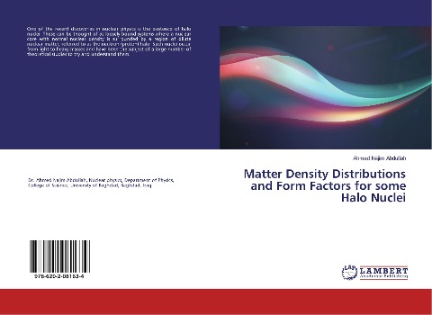 Matter Density Distributions and Form Factors for some Halo Nuclei