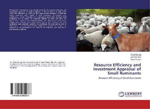 Resource Efficiency and Investment Appraisal of Small Ruminants: Resource Efficiency of Small Ruminants