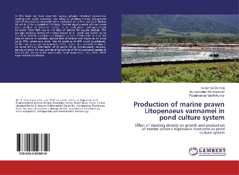 Production of marine prawn Litopenaeus vannamei in pond culture system: Effect of stocking density on growth and production of marine prawn Litopenaeus Vannamei in pond culture system