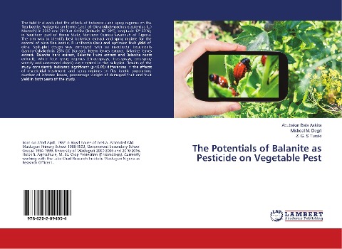 The Potentials of Balanite as Pesticide on Vegetable Pest
