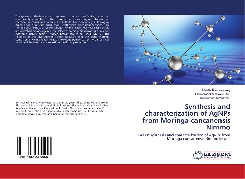 Synthesis and characterization of AgNPs from Moringa cancanensis Nimmo: Green synthesis and characterization of AgNPs from Moringa concanensis Nimmo leaves