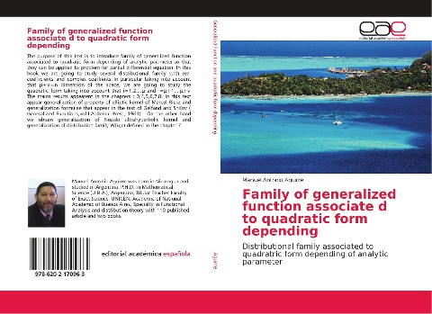 Family of generalized function associate d to quadratic form depending: Distributional family associated to quadratric form depending of analytic parameter