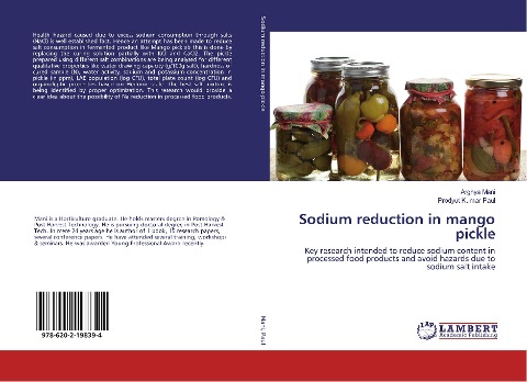 Sodium reduction in mango pickle: Key research intended to reduce sodium content in processed food products and avoid hazards due to sodium salt intake