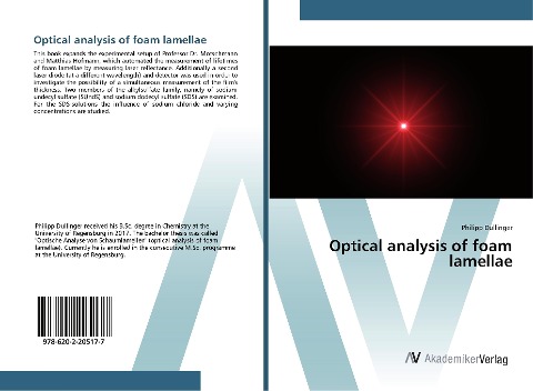 Optical analysis of foam lamellae