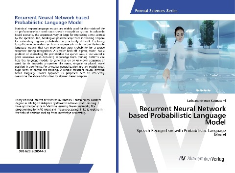 Recurrent Neural Network based Probabilistic Language Model: Speech Recognition with Probabilistic Language Model