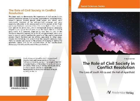 The Role of Civil Society in Conflict Resolution: The Case of South Africa and the Fall of Apartheid