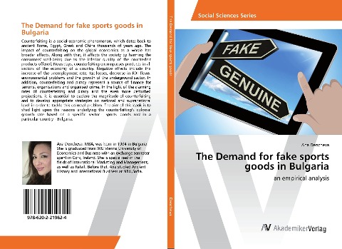 The Demand for fake sports goods in Bulgaria: an empirical analysis