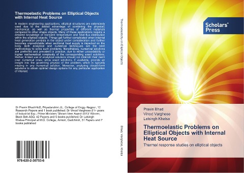 Thermoelastic Problems on Elliptical Objects with Internal Heat Source: Thermal response studies on elliptical objects