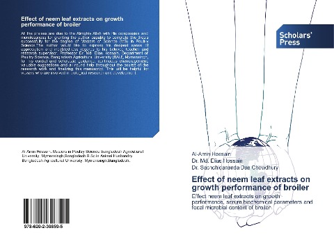 Effect of neem leaf extracts on growth performance of broiler: Effect neem leaf extracts on growth performance, serum biochemical parameters and fecal microbial content of broiler