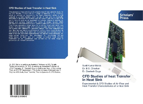 CFD Studies of Heat Transfer in Heat Sink: Experimental & CFD Studies of Air Flow and Heat Transfer Characteristics of a Heat Sink
