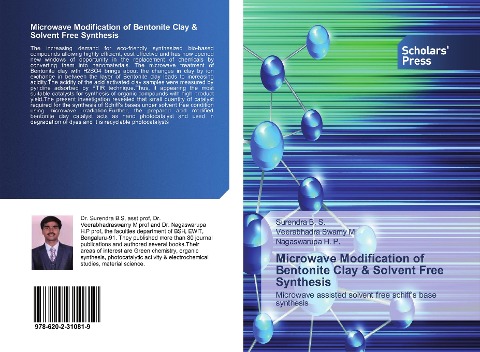 Microwave Modification of Bentonite Clay & Solvent Free Synthesis: Microwave assisted solvent free schiffs base synthesis