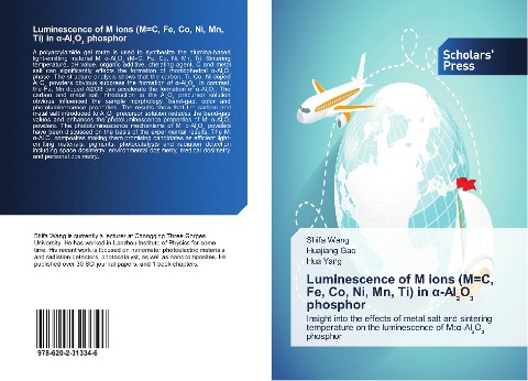 Luminescence of M ions (M=C, Fe, Co, Ni, Mn, Ti) in ¿-Al¿O¿ phosphor: Insight into the effects of metal salt and sintering temperature on the luminescence of M:¿-Al¿O¿ phosphor