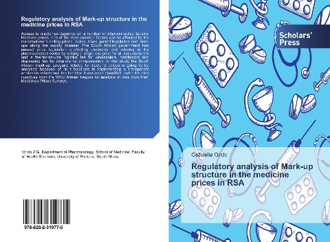 Regulatory analysis of Mark-up structure in the medicine prices in RSA