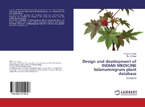 Design and development of INDIAN MEDICINE Solanumnigrum plant database: DDIMSPD