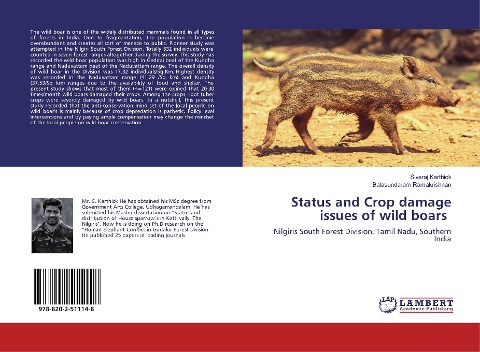 Status and Crop damage issues of wild boars: Nilgiris South Forest Division, Tamil Nadu, Southern India