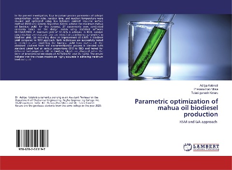 Parametric optimization of mahua oil biodiesel production: RSM and GA approach