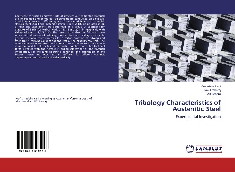 Tribology Characteristics of Austenitic Steel: Experimental Investigation