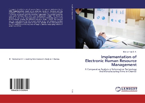Implementation of Electronic Human Resource Management: A Comparative Analysis of Information Technology And Manufacturing Firms in Chennai
