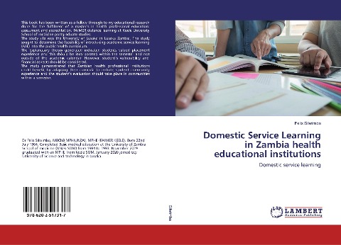 Domestic Service Learning in Zambia health educational institutions: Domestic service learning