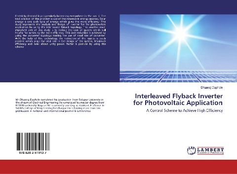 Interleaved Flyback Inverter for Photovoltaic Application: A Control Scheme to Achieve High Efficiency