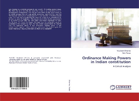 Ordinance Making Powers in Indian constitution: A Critical Analysis