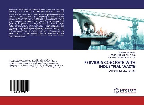 Pervious Concrete with Industrial waste: An Experimental Study