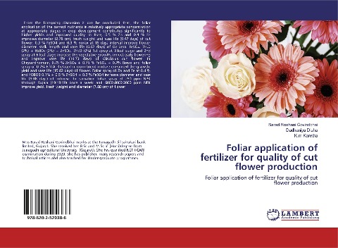 Foliar application of fertilizer for quality of cut flower production: Foliar application of fertilizer for quality of cut flower production