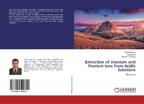 Extraction of Uranium and Thorium Ions from Acidic Solutions: Monazite