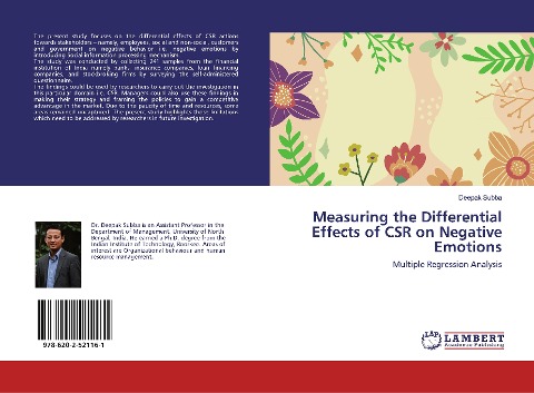 Measuring the Differential Effects of CSR on Negative Emotions: Multiple Regression Analysis