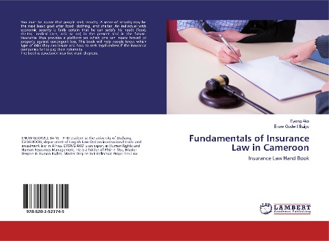 Fundamentals of Insurance Law in Cameroon: Insurance Law Hand Book