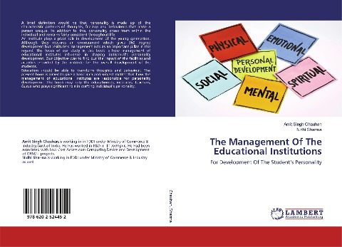 The Management Of The Educational Institutions: For Development Of The Students Personality