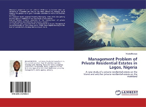Management Problem of Private Residential Estates in Lagos, Nigeria: A case study of a private residential estate on the Island and another private residential estate on the mainland
