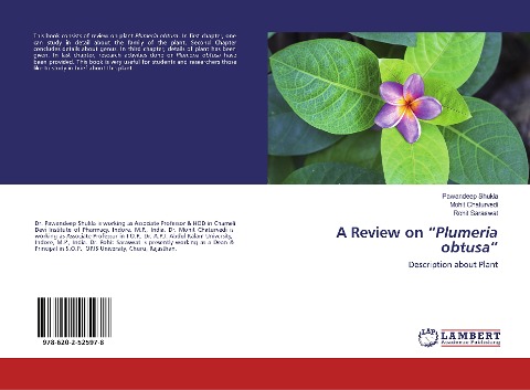 A Review on Plumeria obtusa: Description about Plant