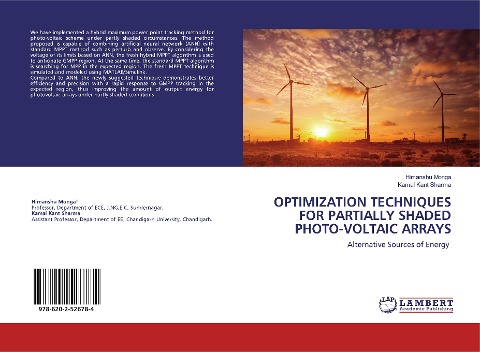OPTIMIZATION TECHNIQUES FOR PARTIALLY SHADED PHOTO-VOLTAIC ARRAYS: Alternative Sources of Energy