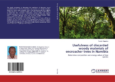 Usefulness of discarded woody materials of encroacher trees in Namibia: Determine composition and energy values of tree species