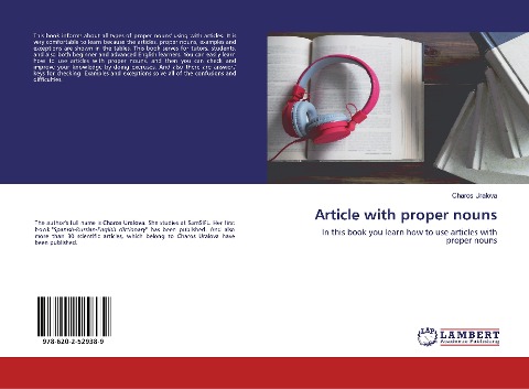 Article with proper nouns: In this book you learn how to use articles with proper nouns