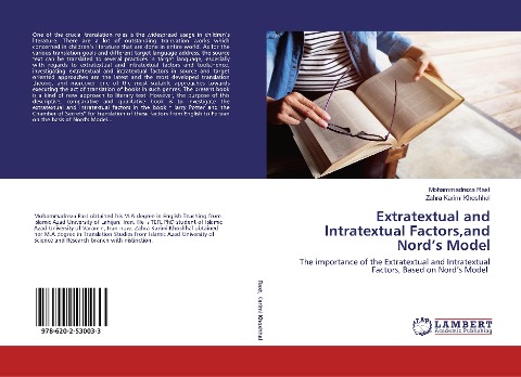 Extratextual and Intratextual Factors,and Nords Model: The importance of the Extratextual and Intratextual Factors, Based on Nords Model