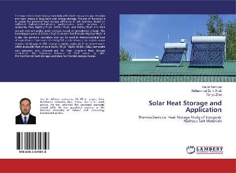 Solar Heat Storage and Application: Thermochemical Heat Storage Study of Inorganic Hydrous Salt Materials