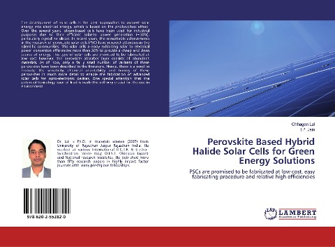 Perovskite Based Hybrid Halide Solar Cells for Green Energy Solutions: PSCs are promised to be fabricated at low cost, easy fabricating procedure and relative high efficiencies