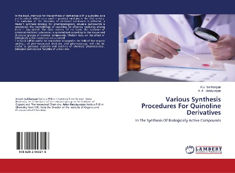 Various Synthesis Procedures For Quinoline Derivatives: In The Synthesis Of Biologically Active Compounds