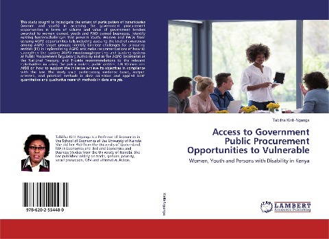 Access to Government Public Procurement Opportunities to Vulnerable: Women, Youth and Persons with Disability in Kenya