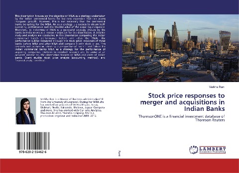 Stock price responses to merger and acquisitions in Indian Banks: ThomsonONE is a financial investment database of Thomson Reuters