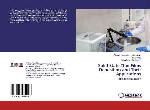 Solid State Thin Films Deposition and Their Applications: Thin Film Deposition